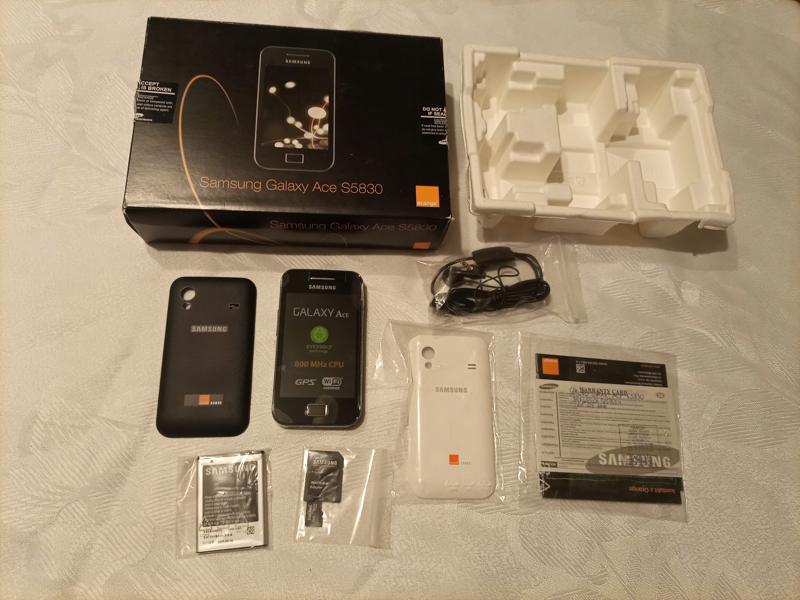 Samsung Galaxy Ace GT-S5839i Black Komplet ! ! UNIKAT ! Bez Locka !