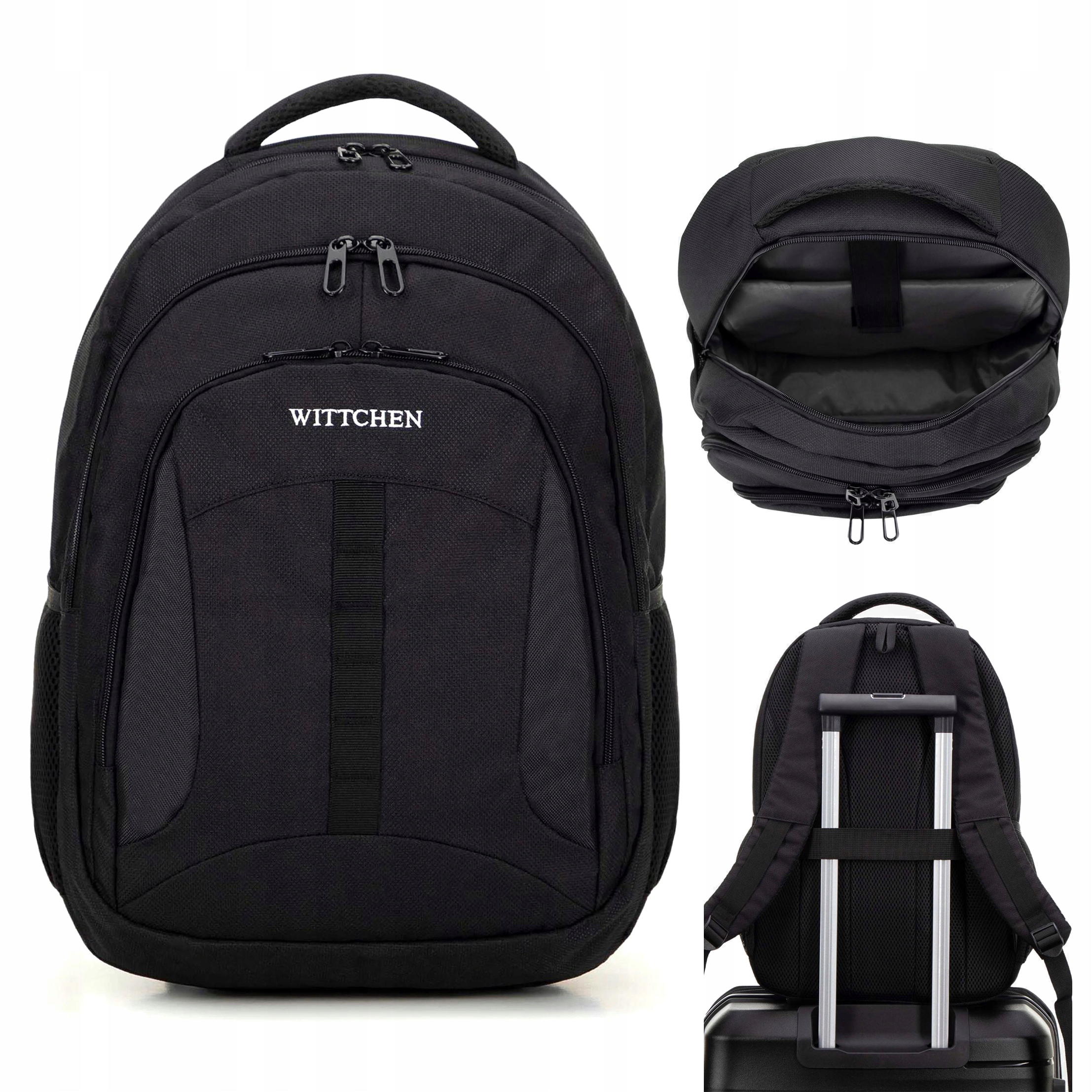 Plecak na laptopa 15,6'' Wittchen 56-3s-019-10 do samolotu czarny