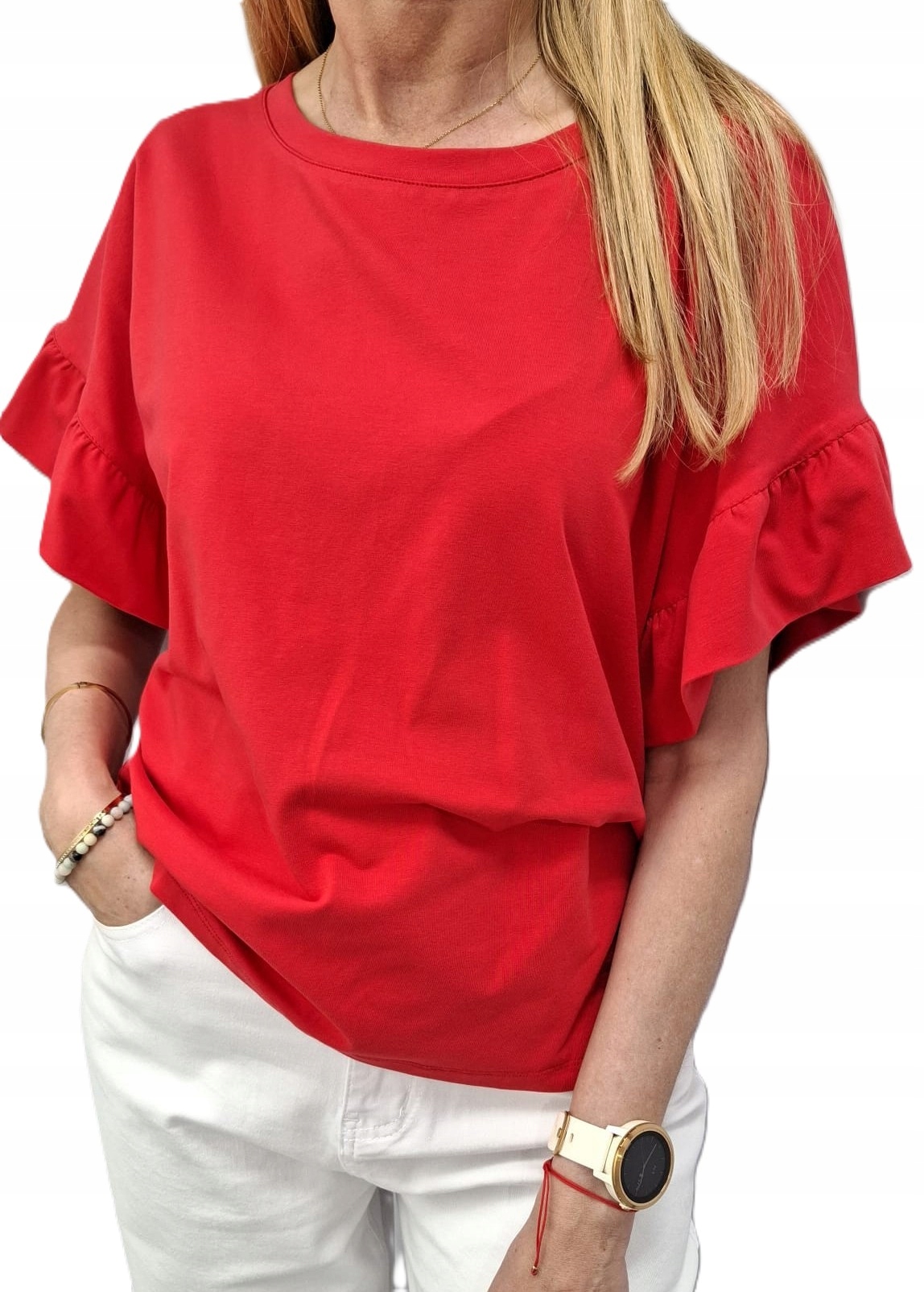 Lemonada Tričko Halenka s Falbankou Červená Uni New