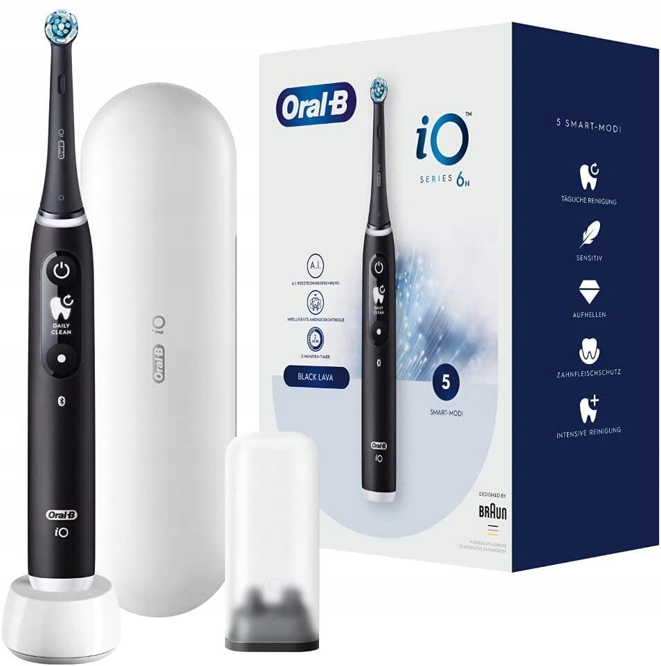 Szczoteczka Do Zębów Magnetyczna Oral-b Io Series 6 Czarna Etui