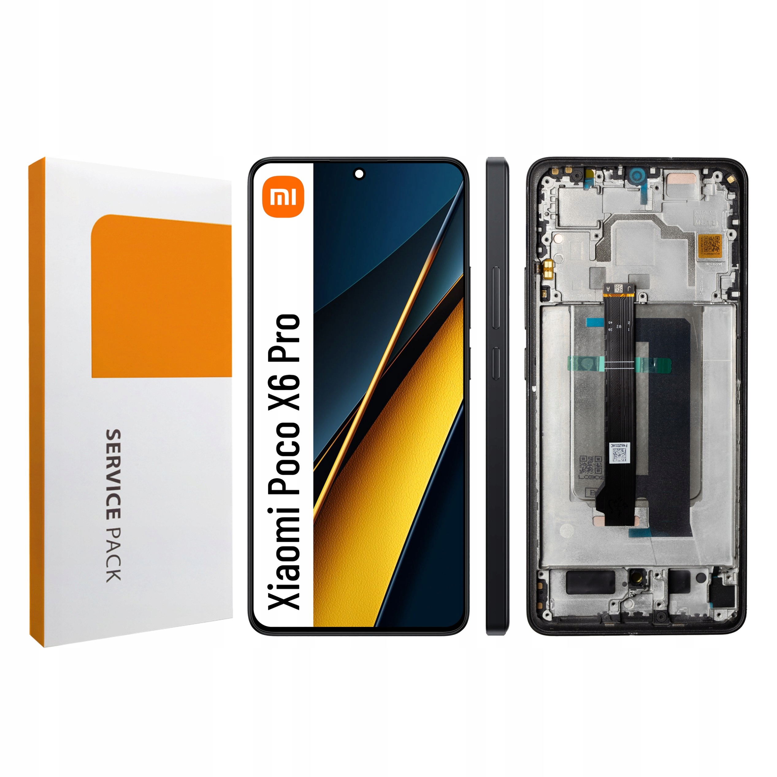 Displej s rámčekom pre Poco X6 Pro 4G Originál Zila Display Panel LCD Black