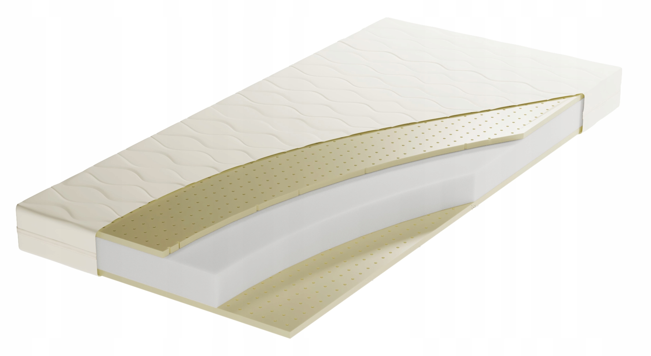 MATERAC LATEKSOWY "LATEKS-PIANKA" 90X200 2l10p2l