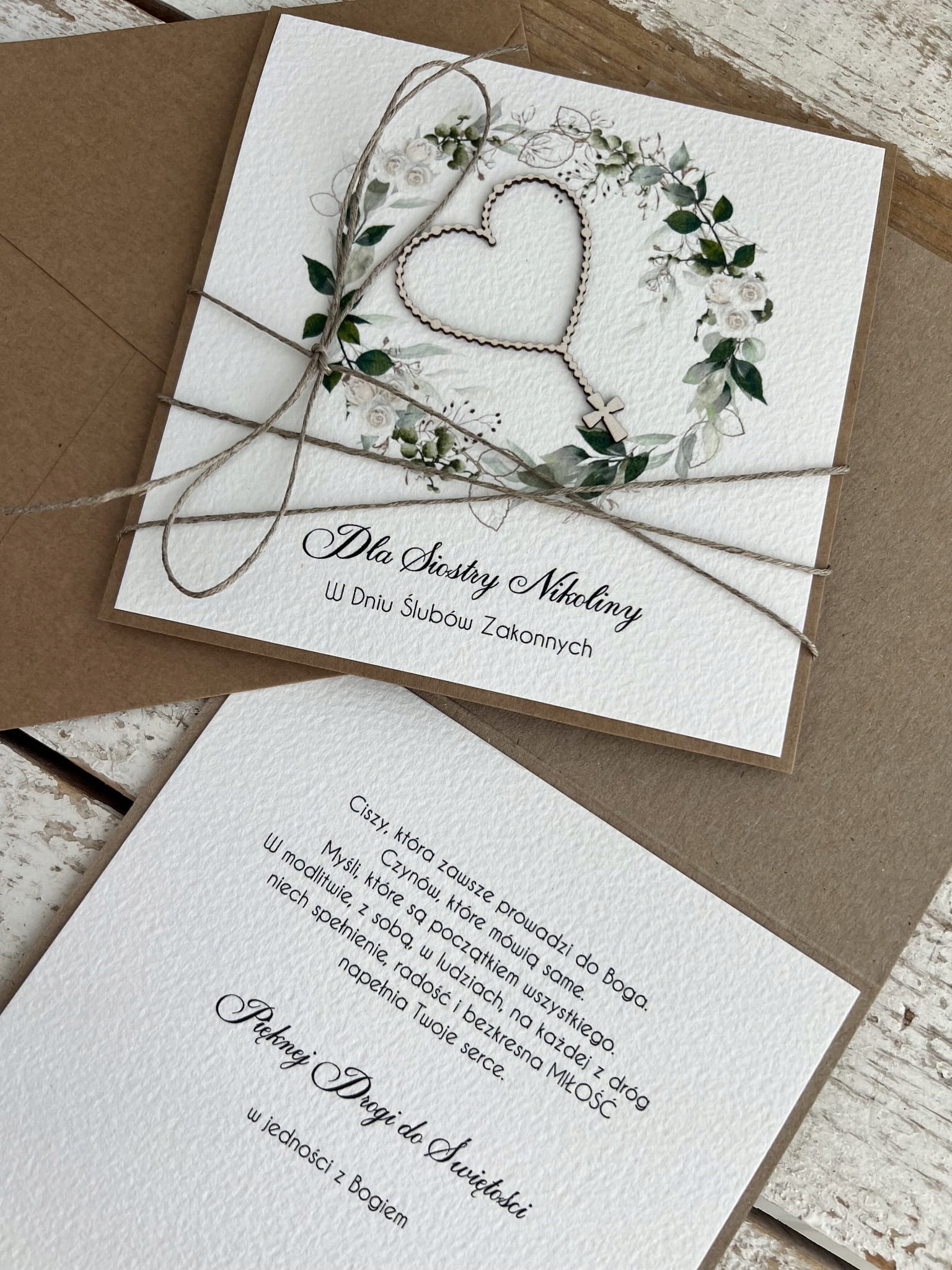 Přání pro jeptišku řeholní sestry k svatbě s personalizací