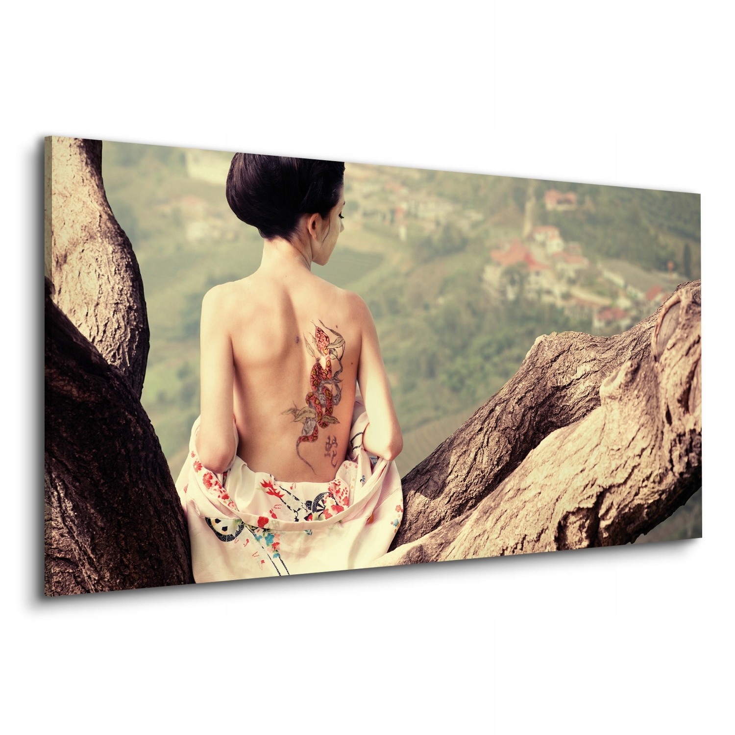 Foto obraz na plátně 120x60 Žena tělo tetování