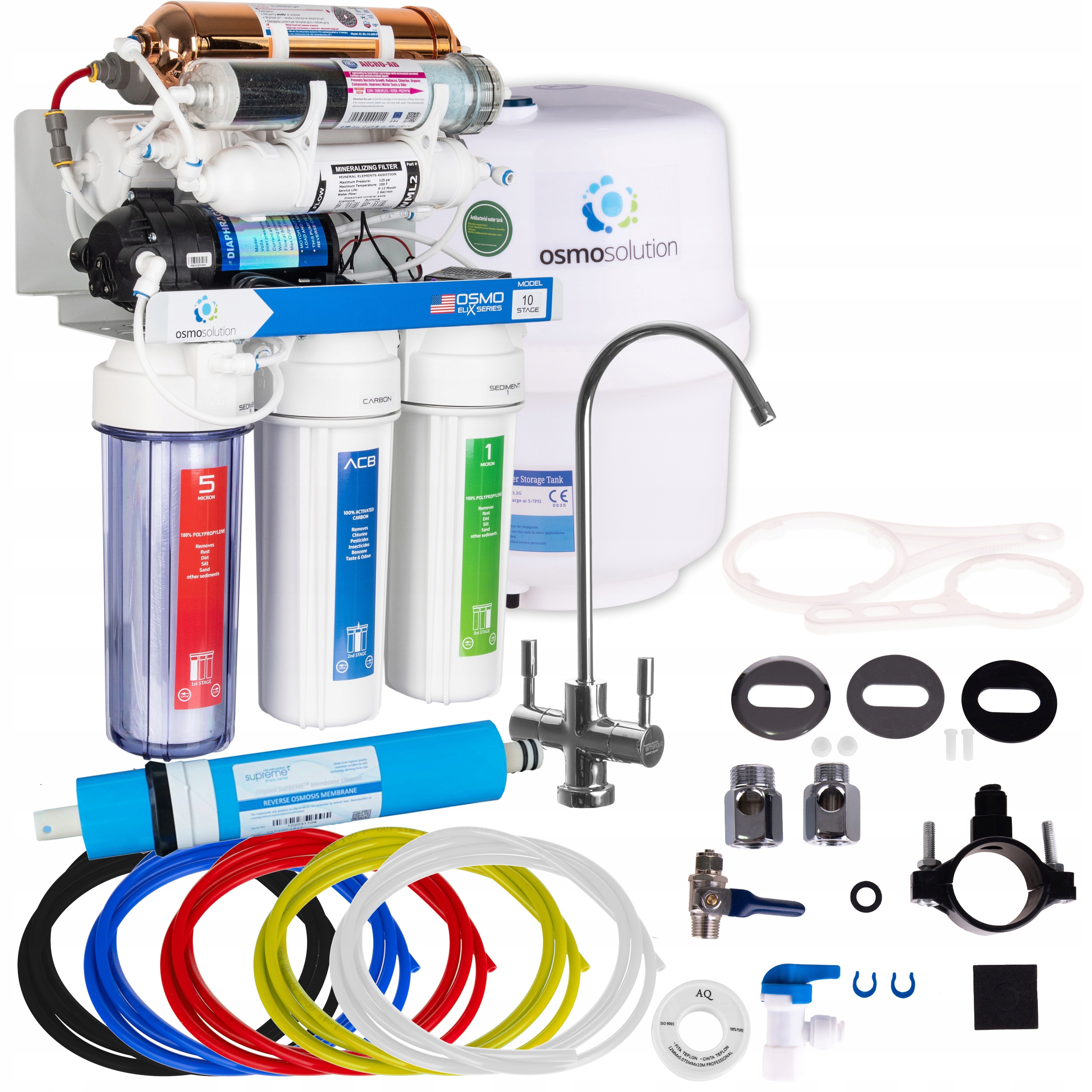 RO10 FILTR OSMOZA REDOX Z POMPĄ STRUKTURYZATOR MAX