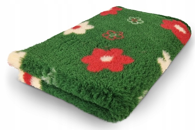 Legowisko antypoślizgowe dla psa Dry Bed 28mm Buba zielony w kwiaty