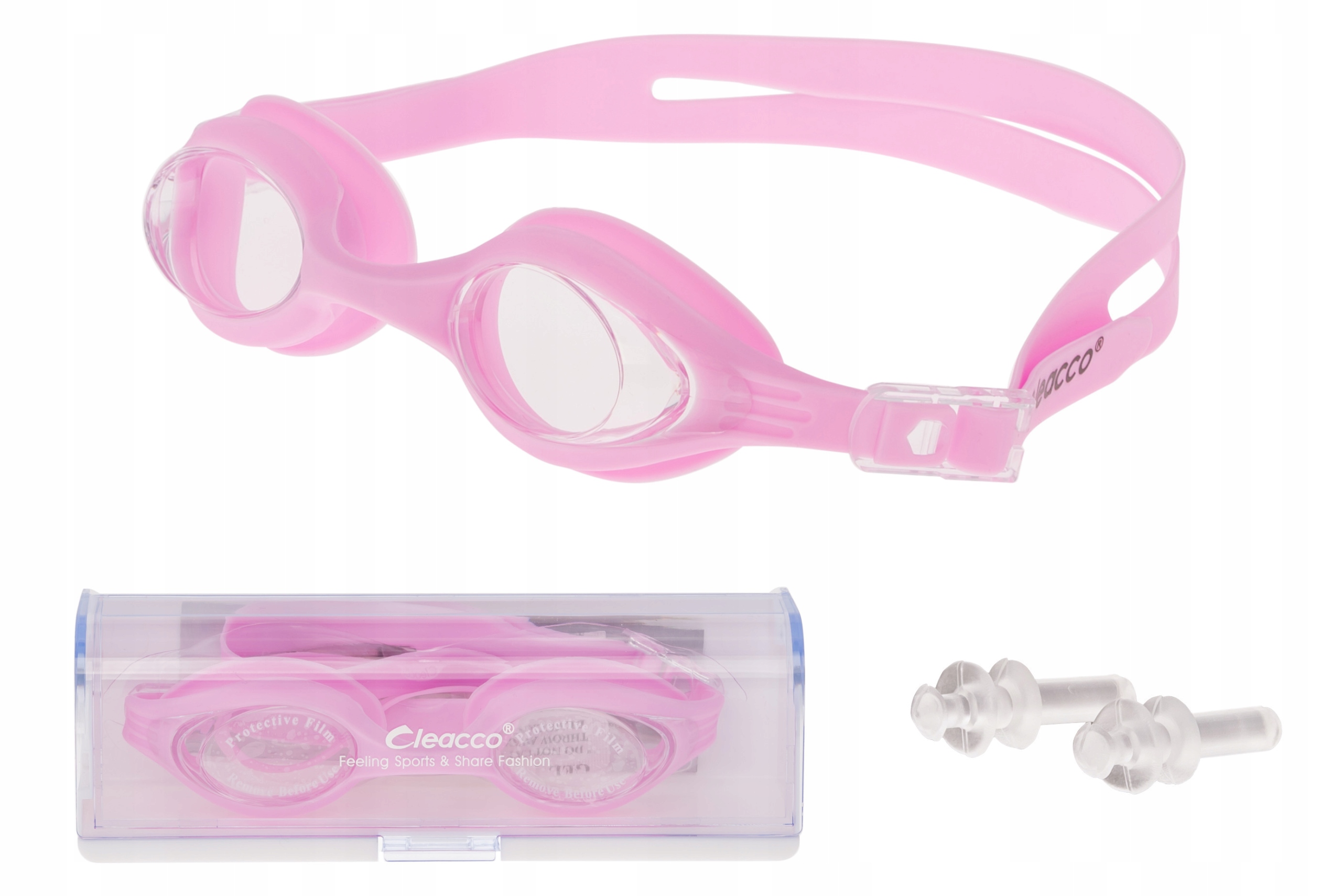 OKULARY pływackie AntiFog do pływania BASEN GRATIS Materiał paska silikon