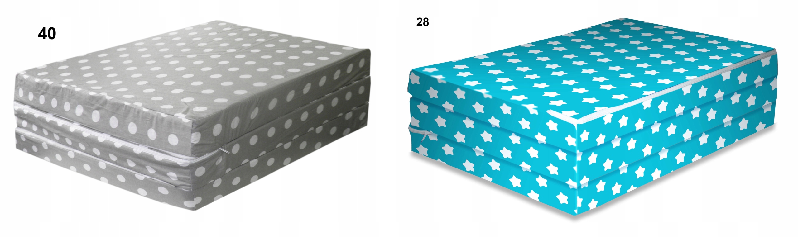 MATERAC SKŁADANY DZIECIĘCY PUFA 120X60cm + TORBA Wypełnienie Pianka Inne