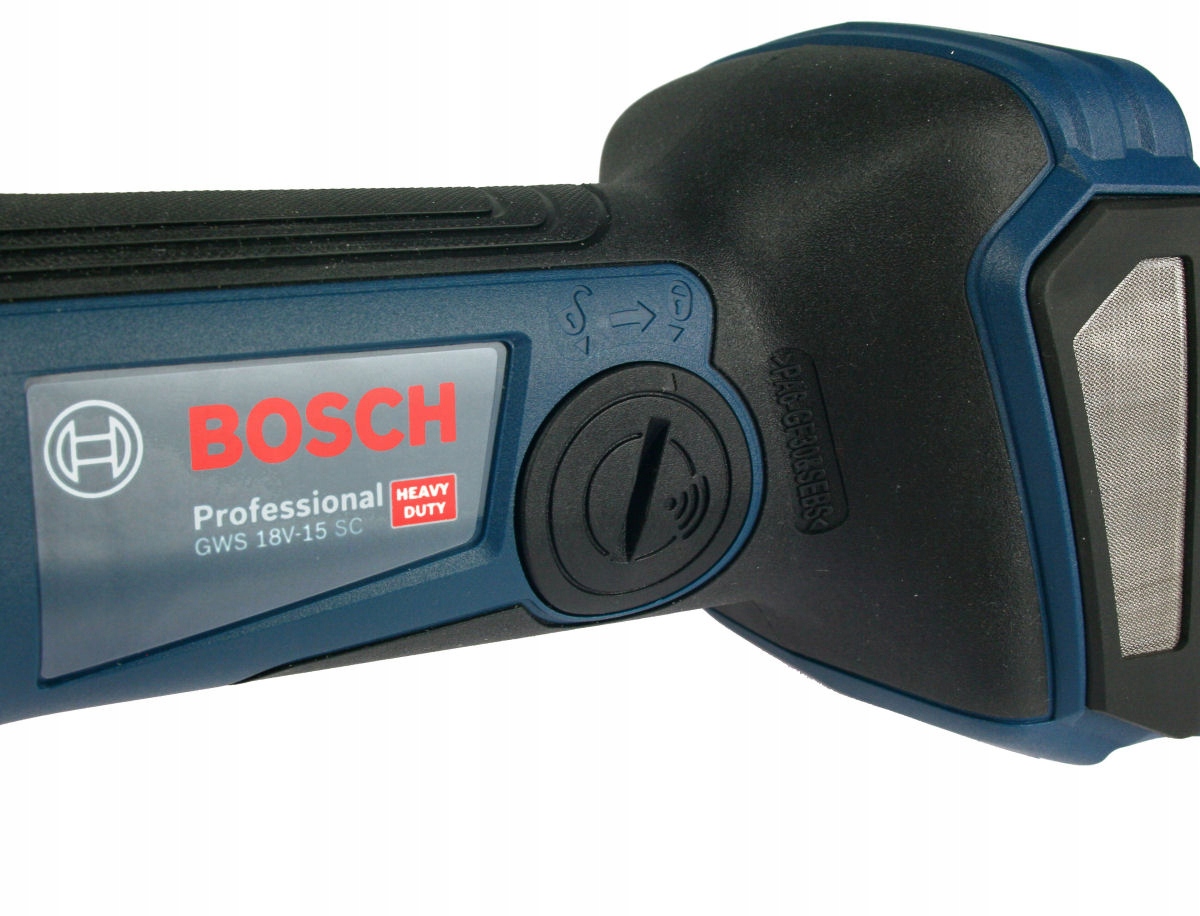 SZLIFIERKA GWS 18V-15 SC BOSCH 2x8,0Ah BITURBO Maksymalna prędkość obrotowa 9800 RPM