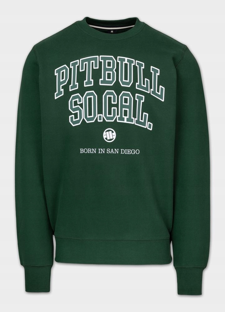 Pánská Mikina Pitbull So Cal Crewneck s potiskem na přední straně Mikina Bez Kapuce
