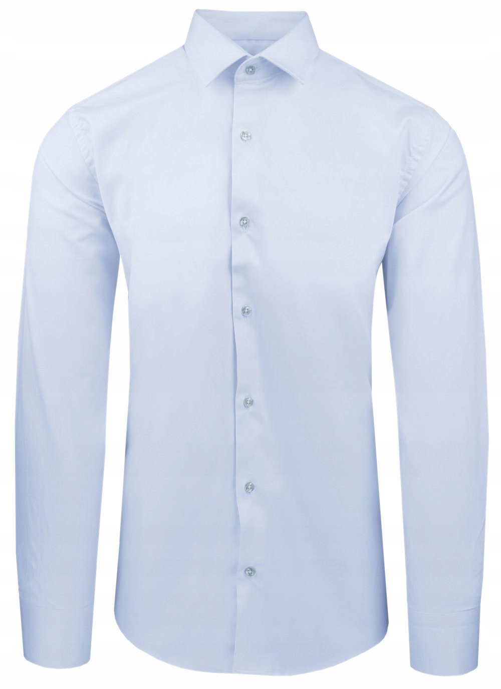 Světle modrá bavlněná košile s vypasovaným střihem 40/176-182
