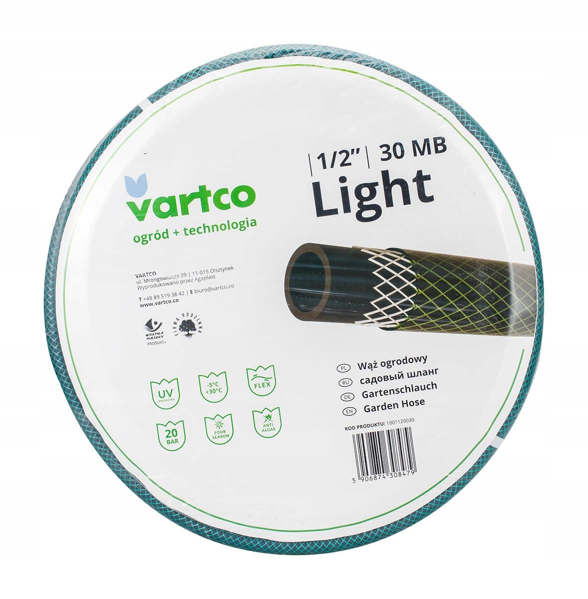 Wąż ogrodowy 1/2 szpula 30m SPRINT 3warstwy