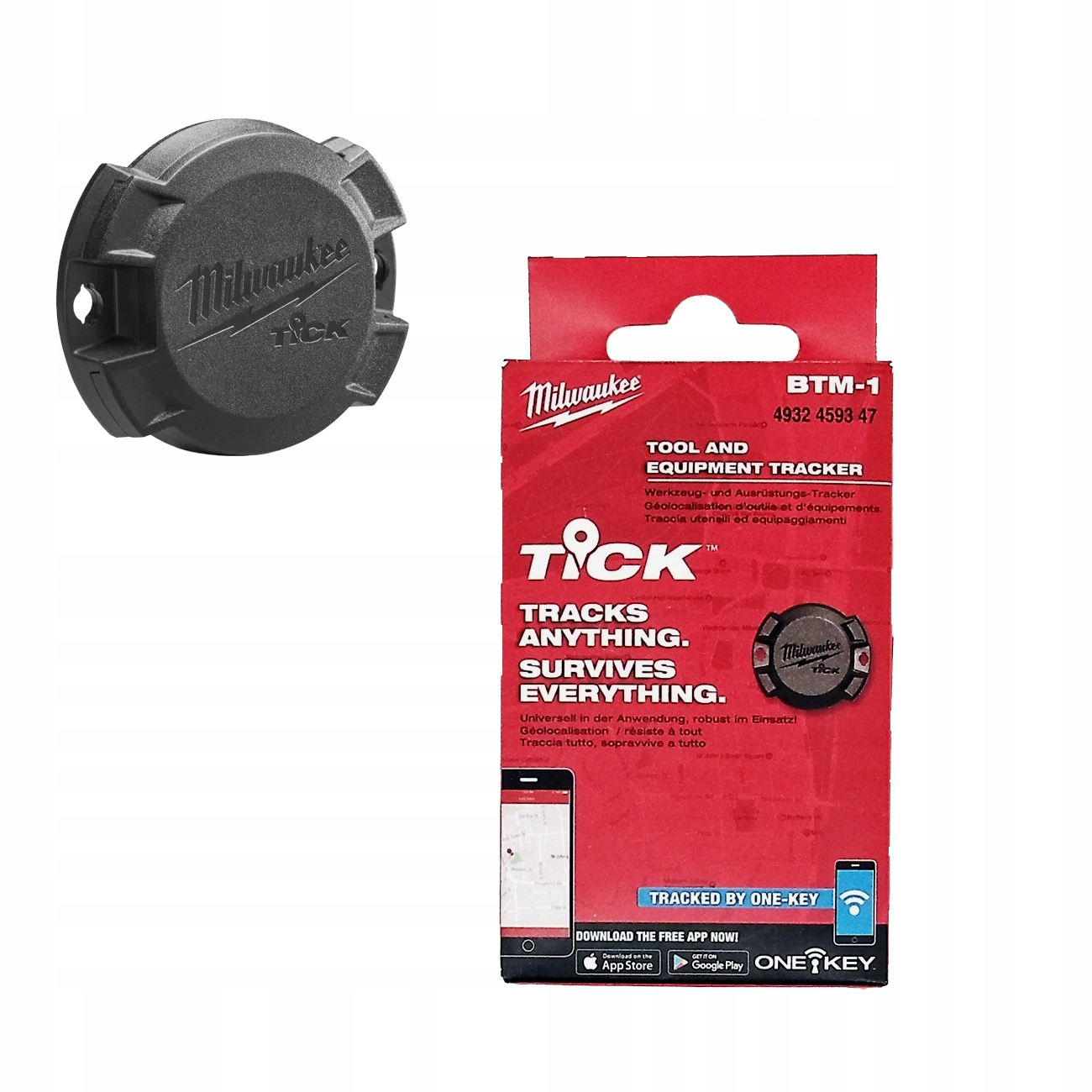 MILWAUKEE 4932459347 BTM-1 TICK Moduł Lokalizacji Bluetooth ONE-KEY