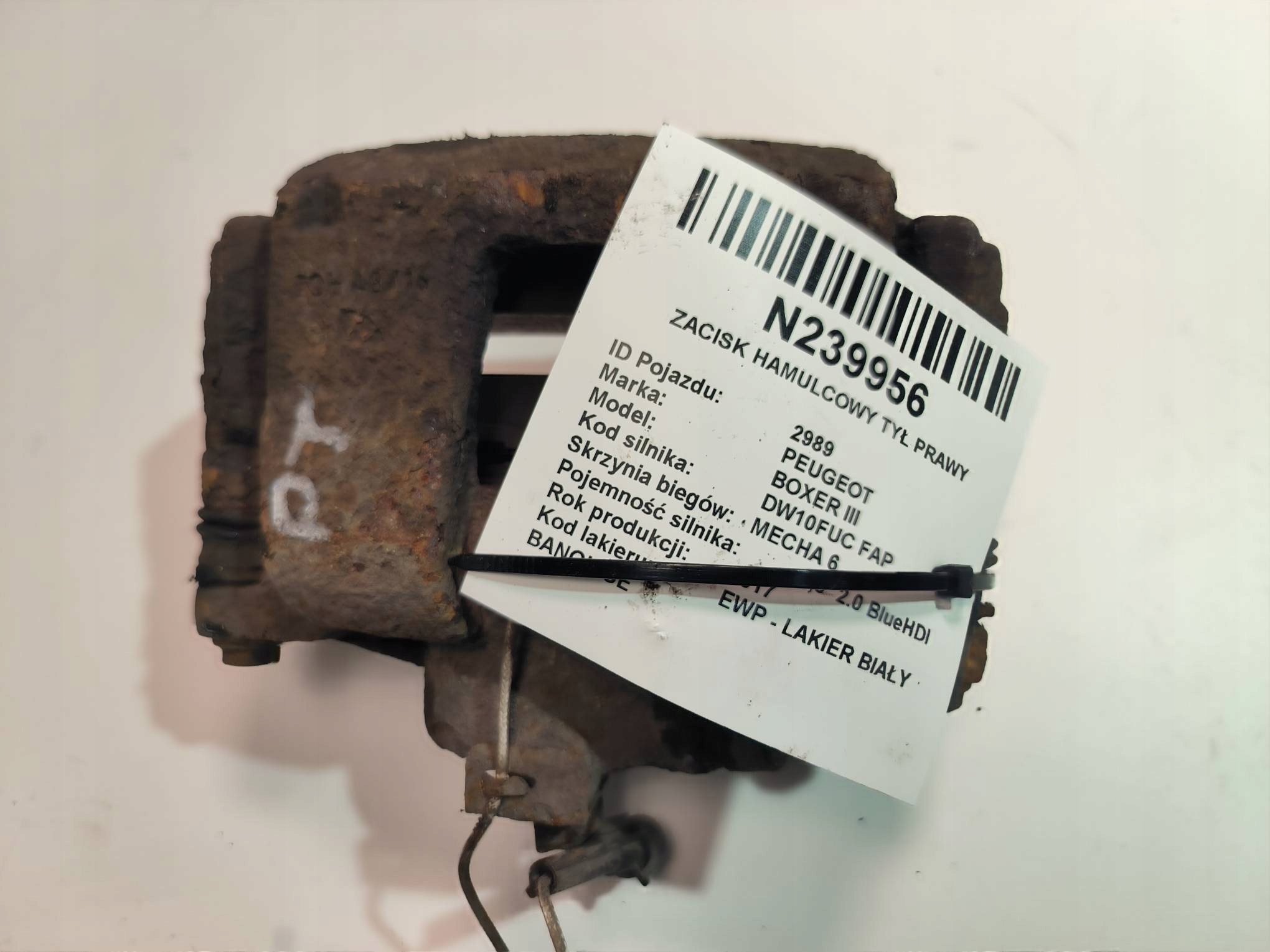 caliper brake rear part right PEUGEOT BOXER III