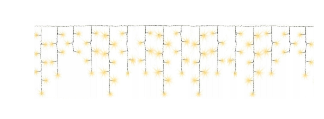 

Lampki Ozdobne Sople 300LED Biały Ciepły+flash
