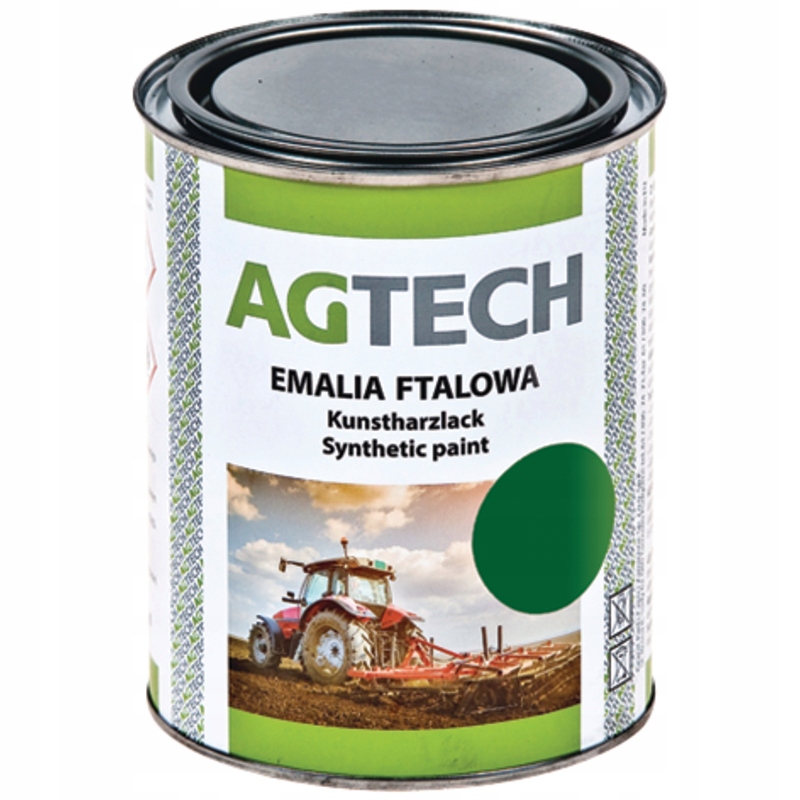 Farba Emalia ftalowa lakier zielona do pługa Unia Grudziądz 0.8 l Puszka