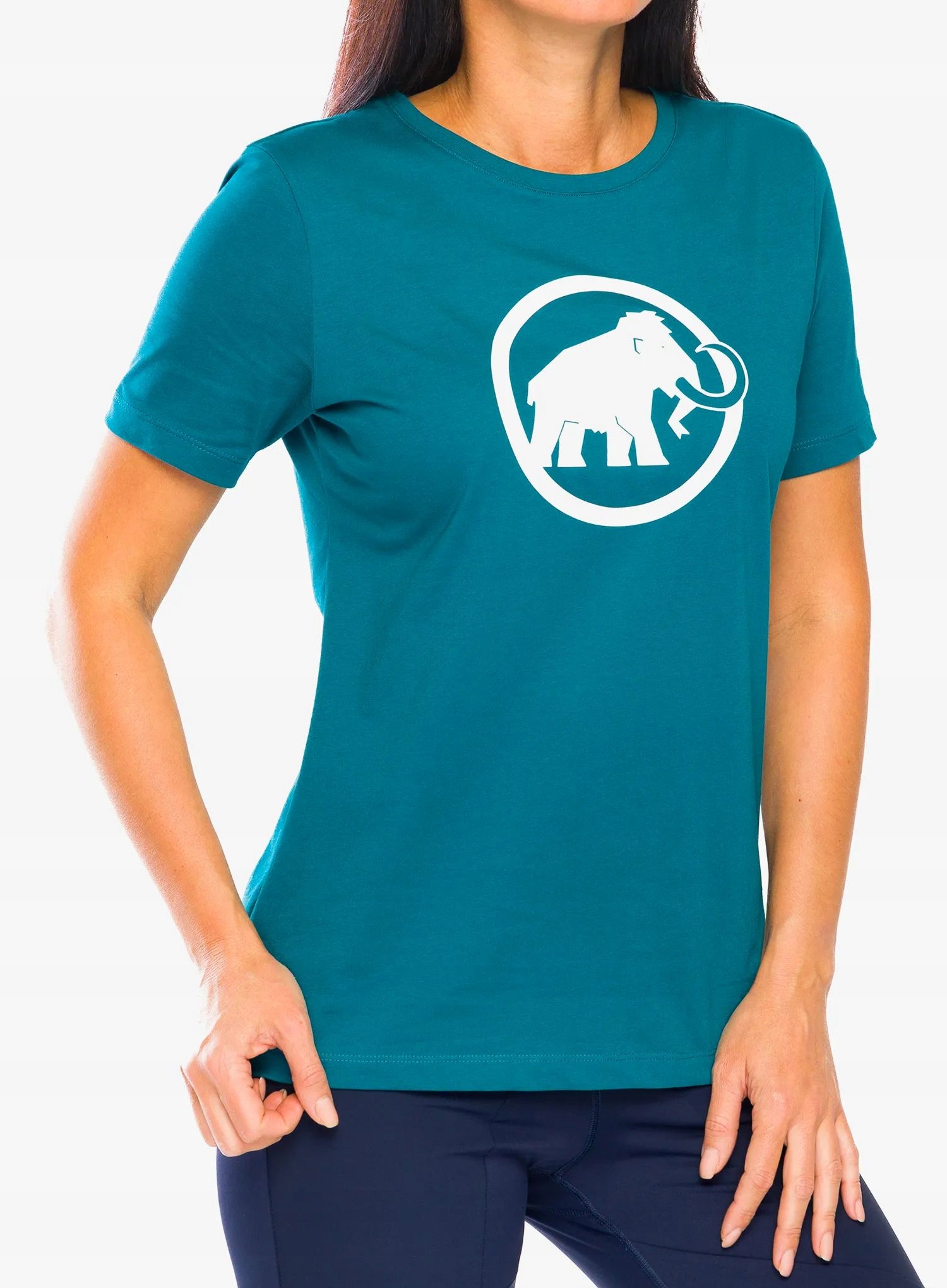 Dámské bavlněné tričko Mammut Core T-Shirt Classic deep teal S