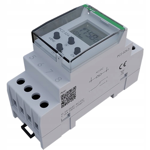 Astronomické spínací hodiny F&f PCZ-524.3, 24-264V Ac/dc, IP20, 16A