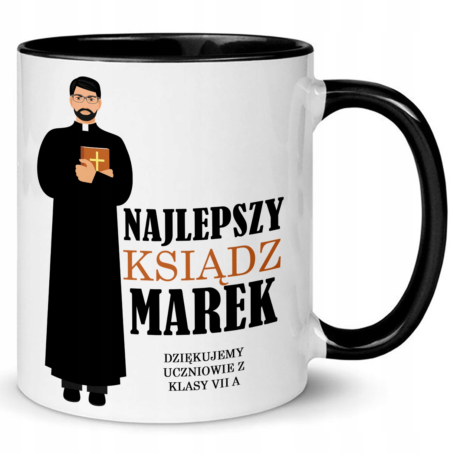 

Kubek dla Księdza Najlepszy Ksiądz Imię Wz