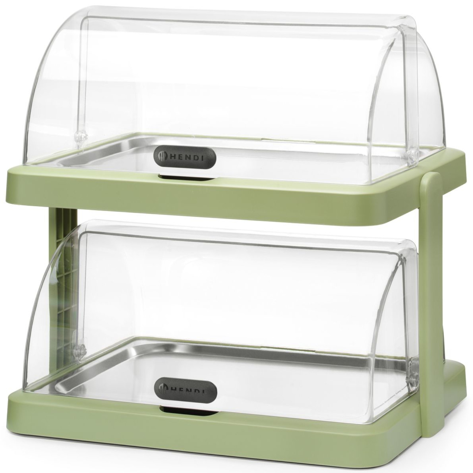 Chladicí Vitrína Dvojitá Bufetová S Víkem Roll-top Zelená Gastro