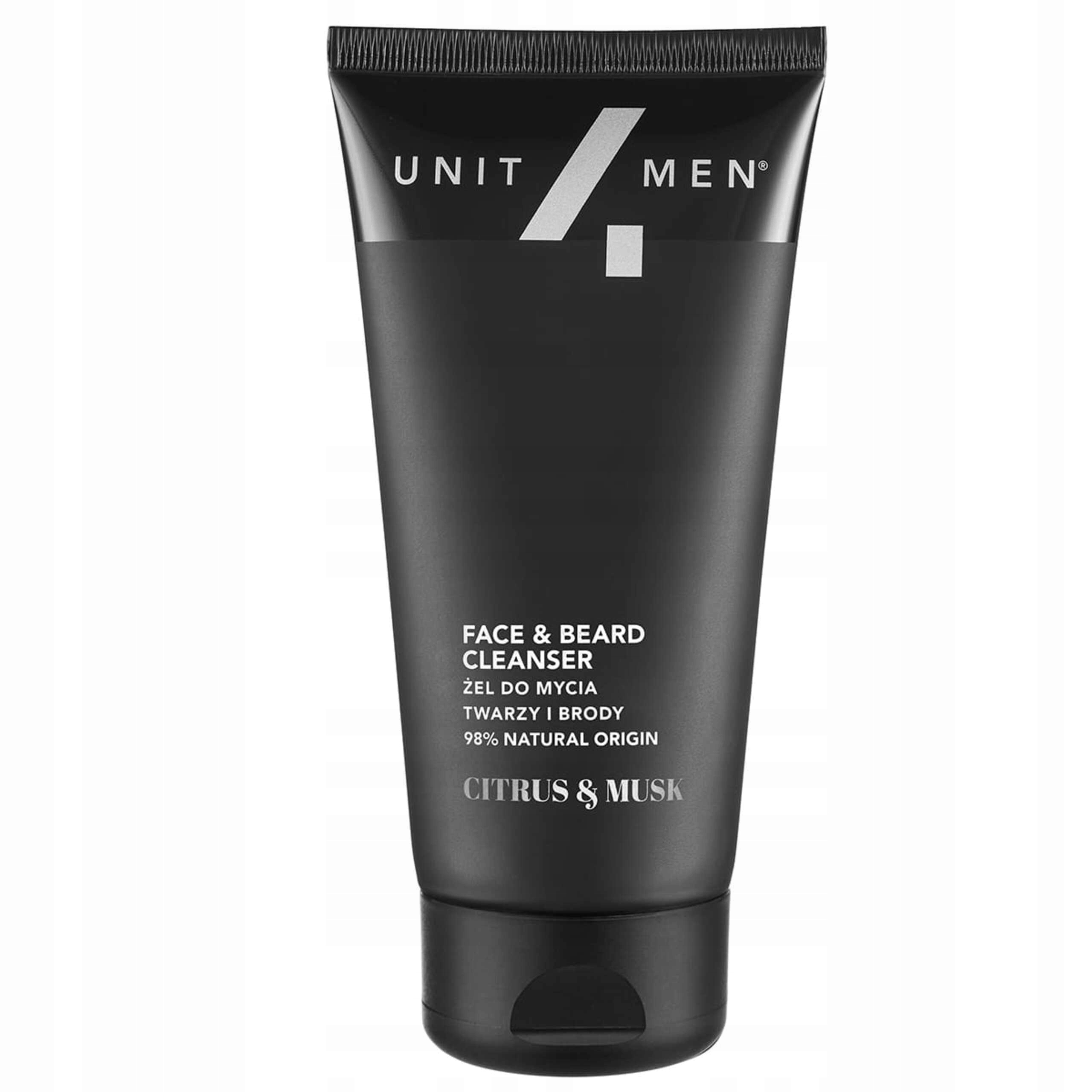 Unit4Men gel na mytí obličeje a vousů 150 ml