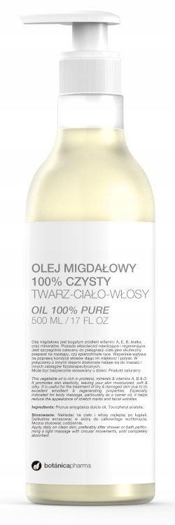 BOTANICAPHARMA OLEJ MIGDAŁOWY TWARZ, CIAŁO, WŁOSY