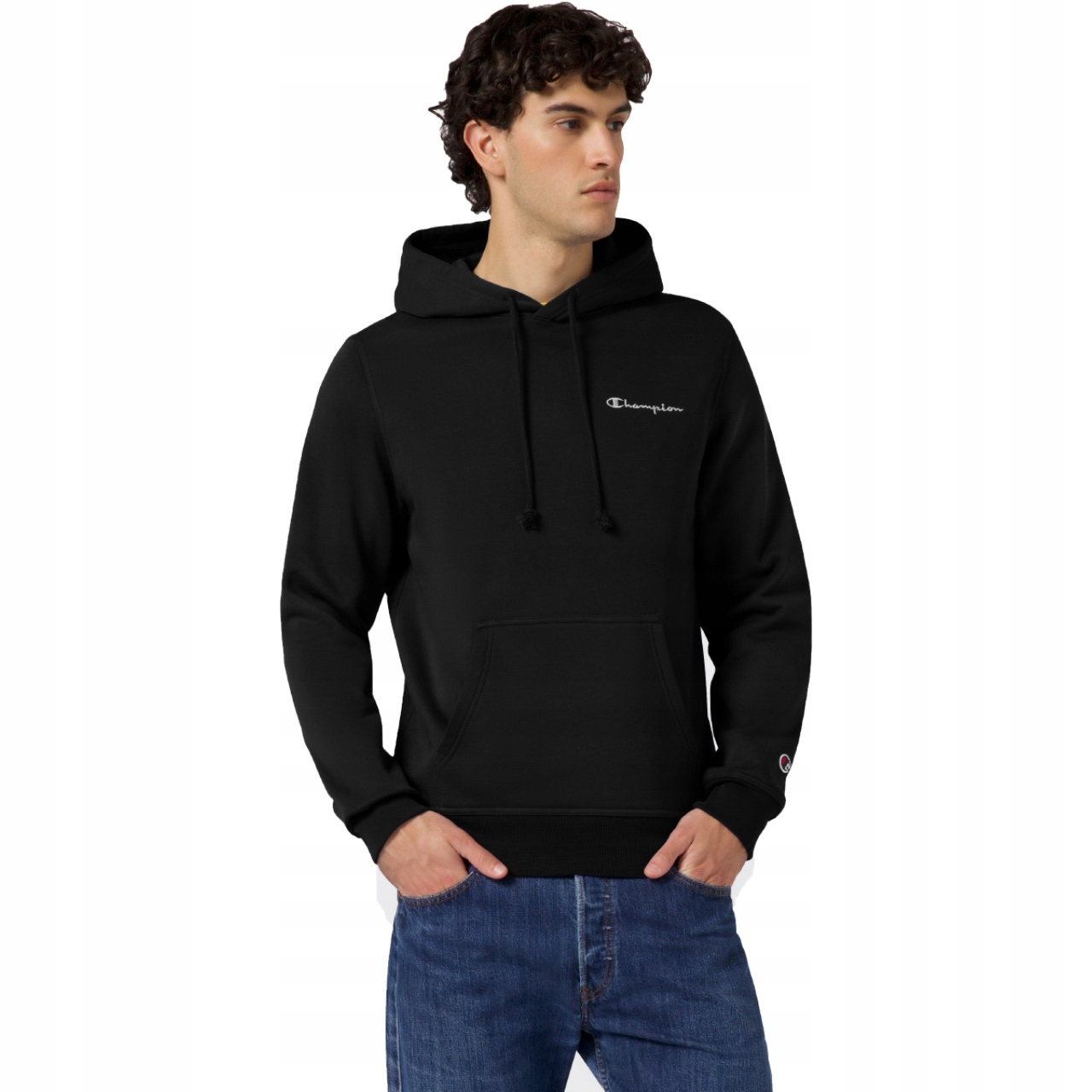 Pánská mikina Champion Hooded Sweatshirt černá 221790 KK001 Velikost S
