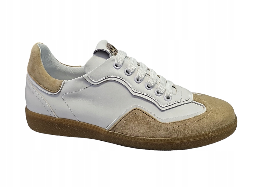 Tenisky Carinii B9670 VEL.38 Kůže Bílá Lico