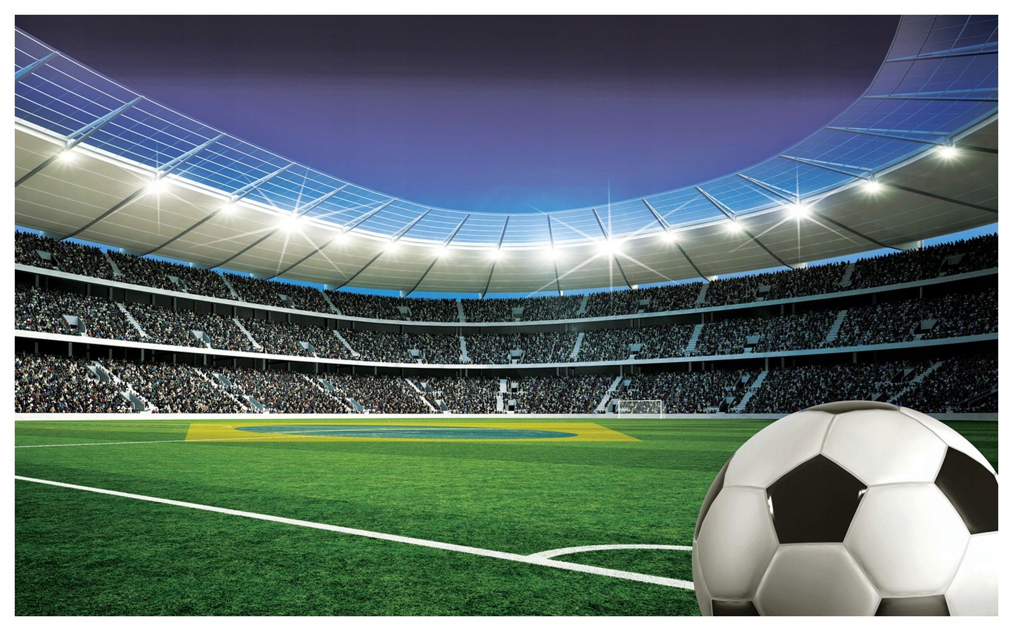 Fototapeta Futbalový štadión emócie vinyl 254x184 pre fanúšikov futbalu lepidlo