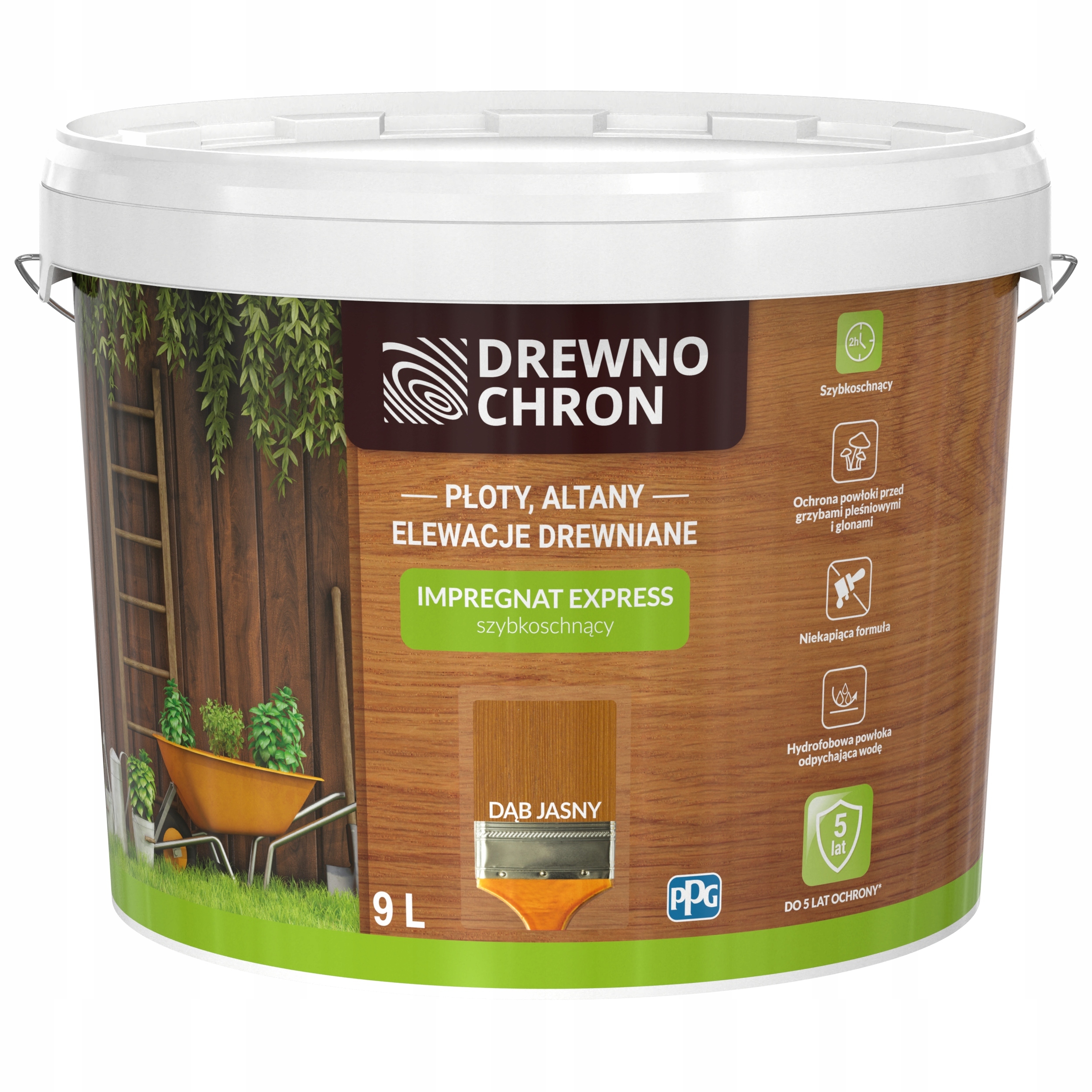 

Drewnochron Impregnat Express 9L Dąb Jasny