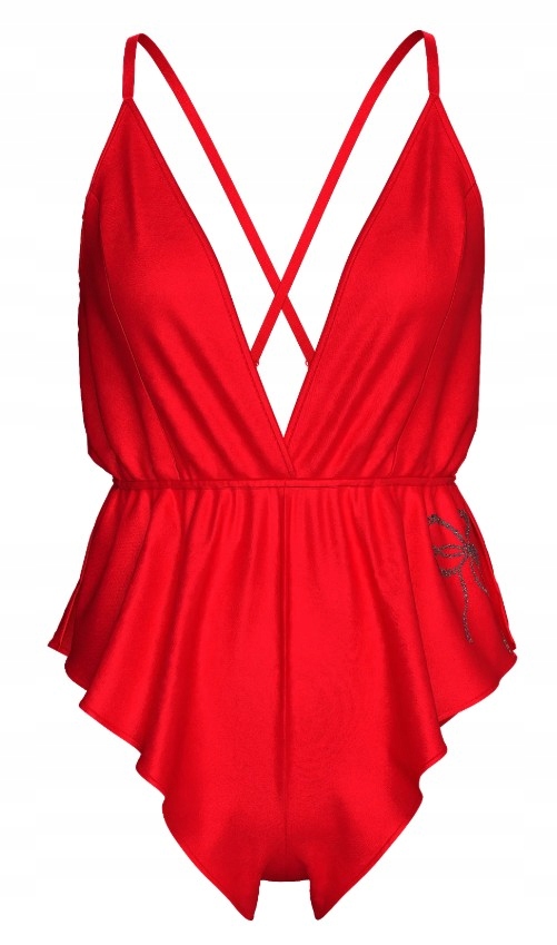 Krátká saténová kombinéza Victoria's Secret mašlička se zirkony Xs