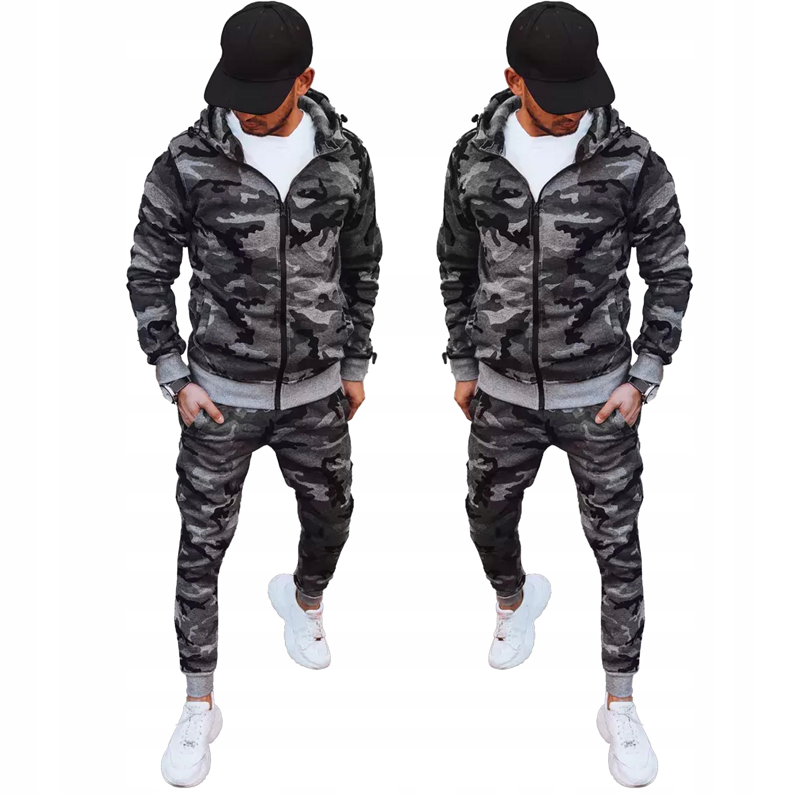 Męski Komplet Dresowy Bluza Spodnie roz. M