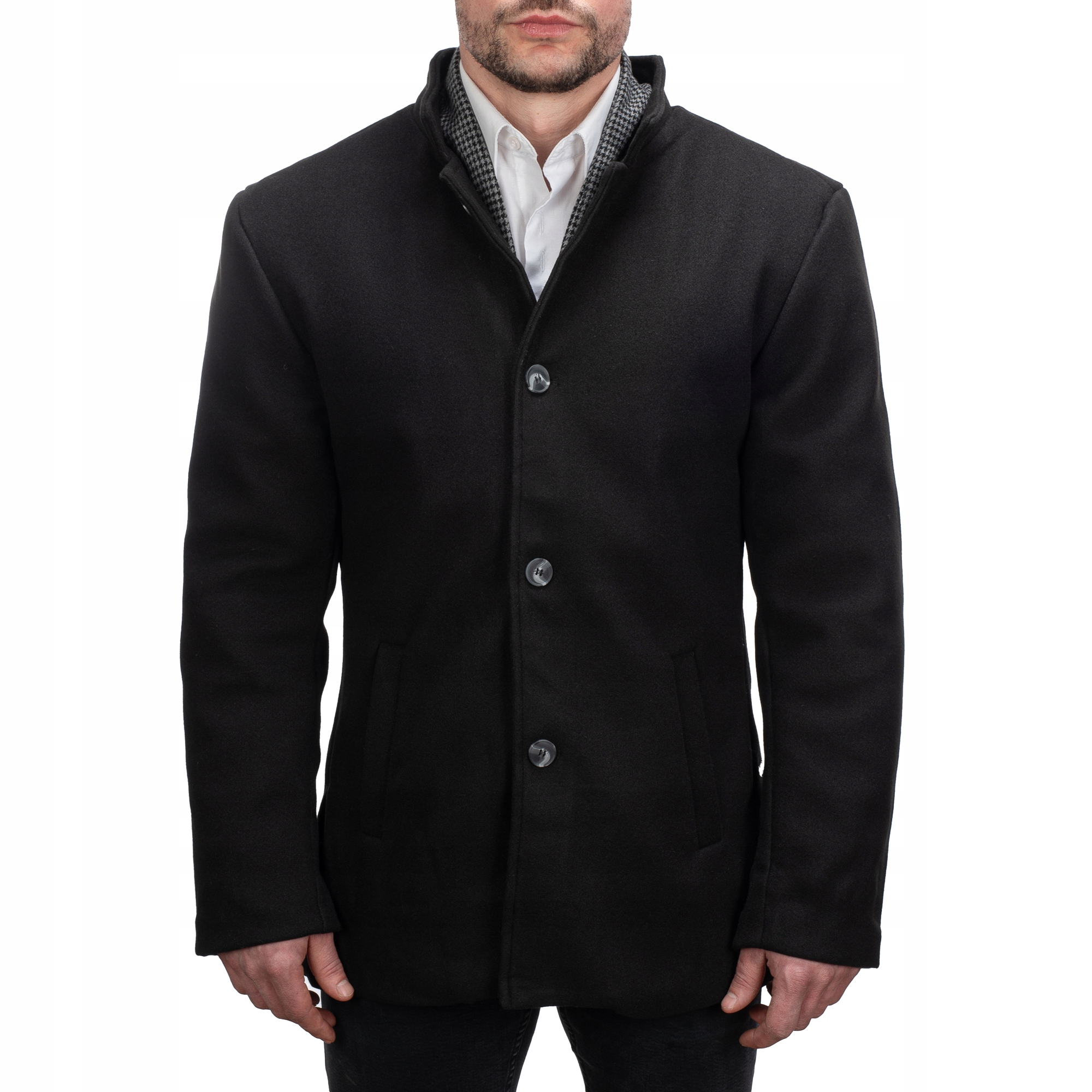 TM2402 r. XL Jednorzędowy Męski Płaszcz Wiosenny