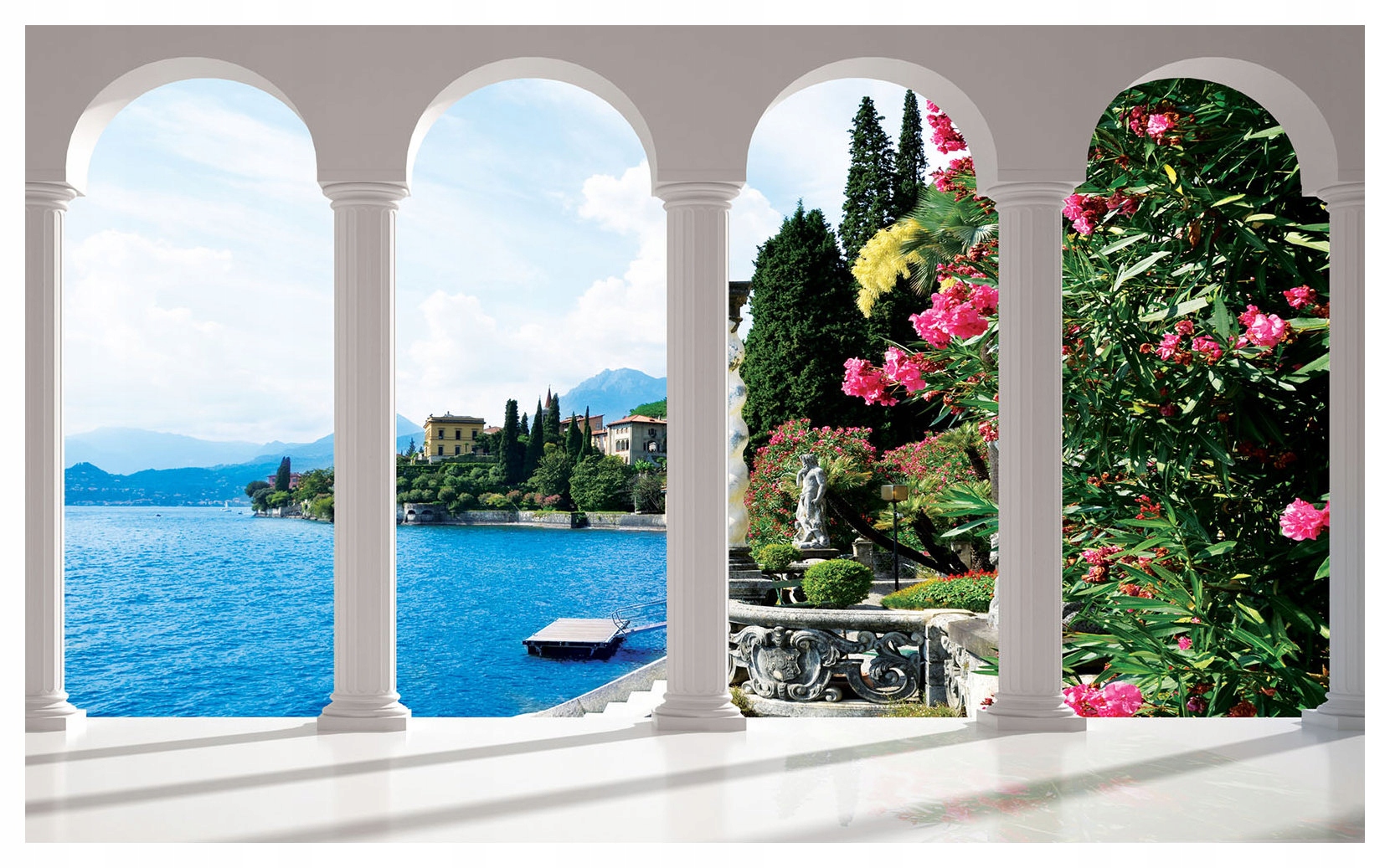 Fototapeta Italský oblouk Jezero Pohled na vinyl 368x254 lepidlo