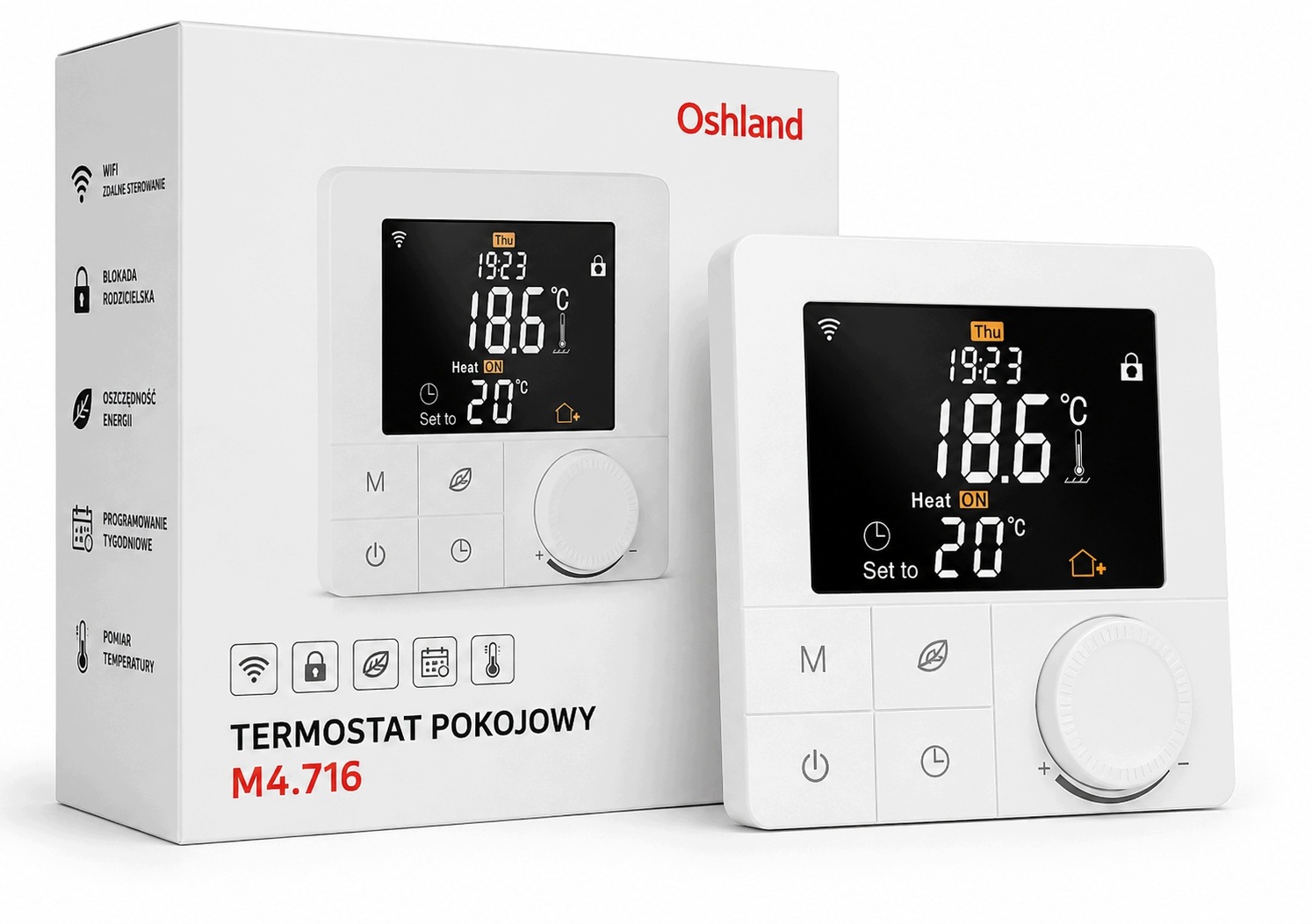 Pokojový Termostat Podlahové Topení Wifi Tuya Smartlife 16A Ntc 3M