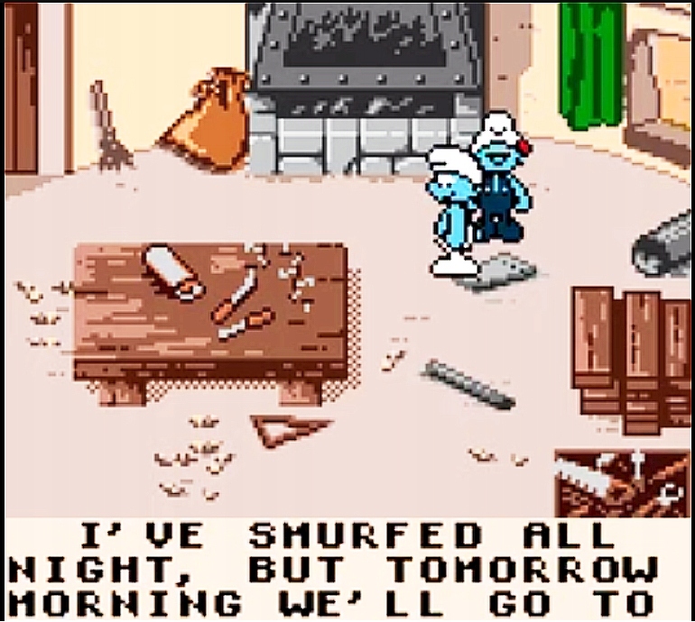 The Adventures of the Smurfs na Game boy Color. Producent Nintendo