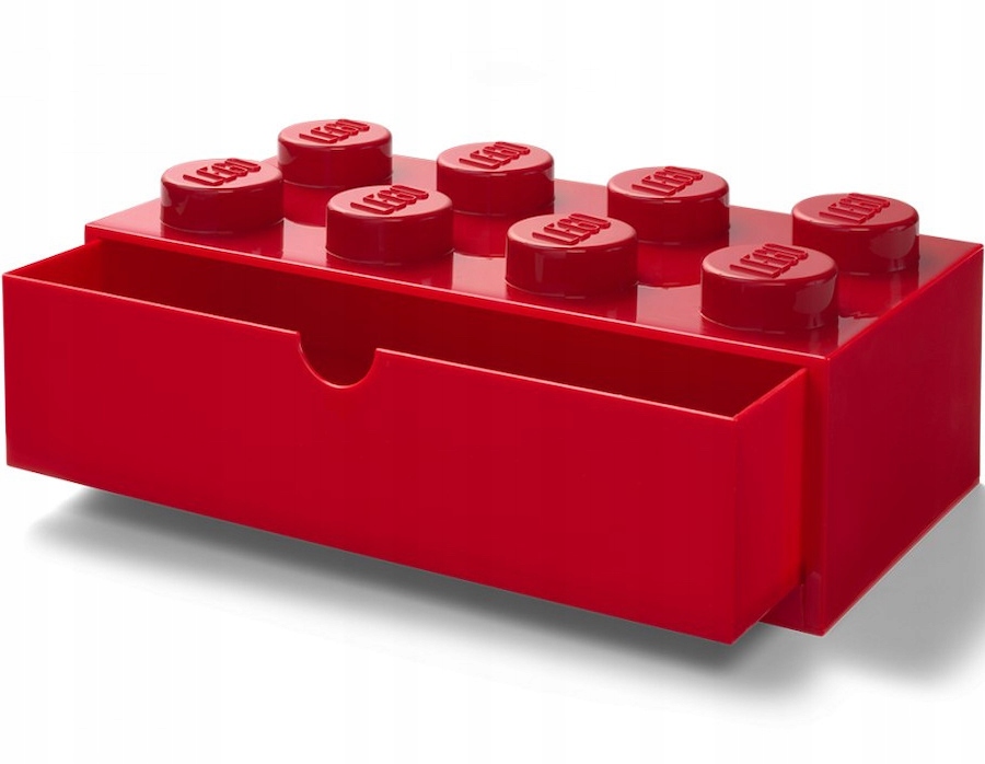 Lego Pojemnik Klocek 8 Szuflada Czerwony Na Biurko