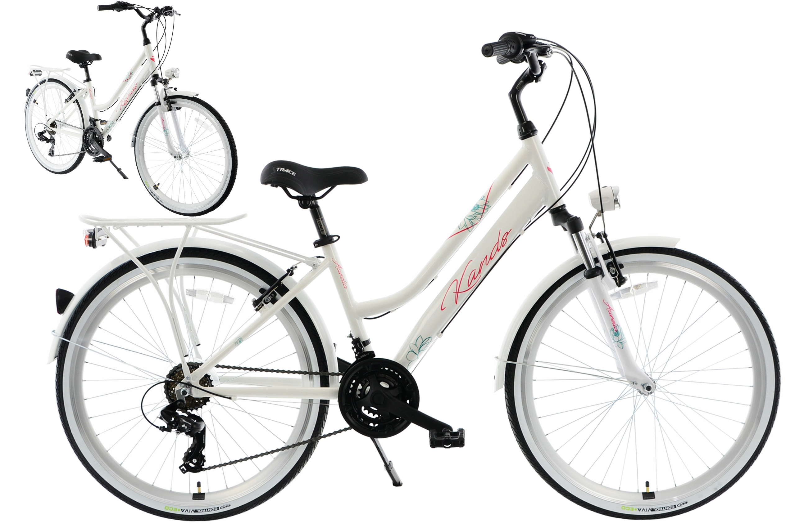 Rower 26" Kands Aurelia rama 15" biały R24