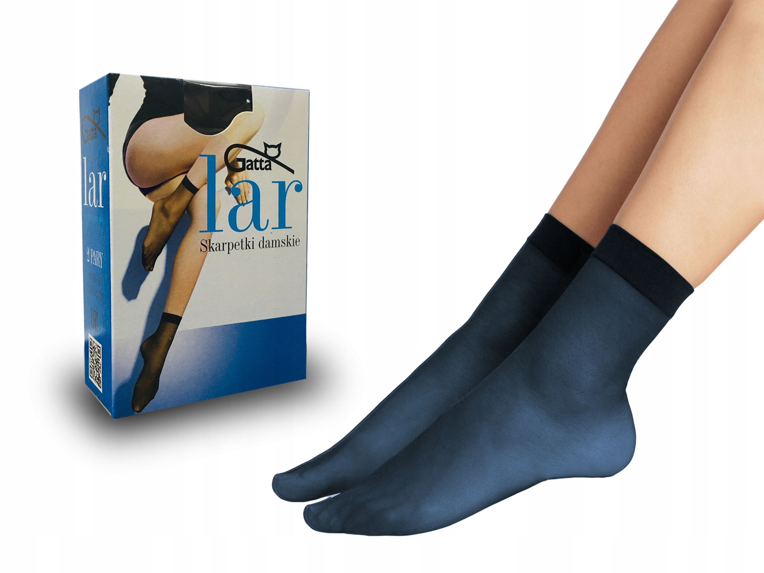 

Gatta Lar skarpetki 15 den 2 pary lycra blue jeans