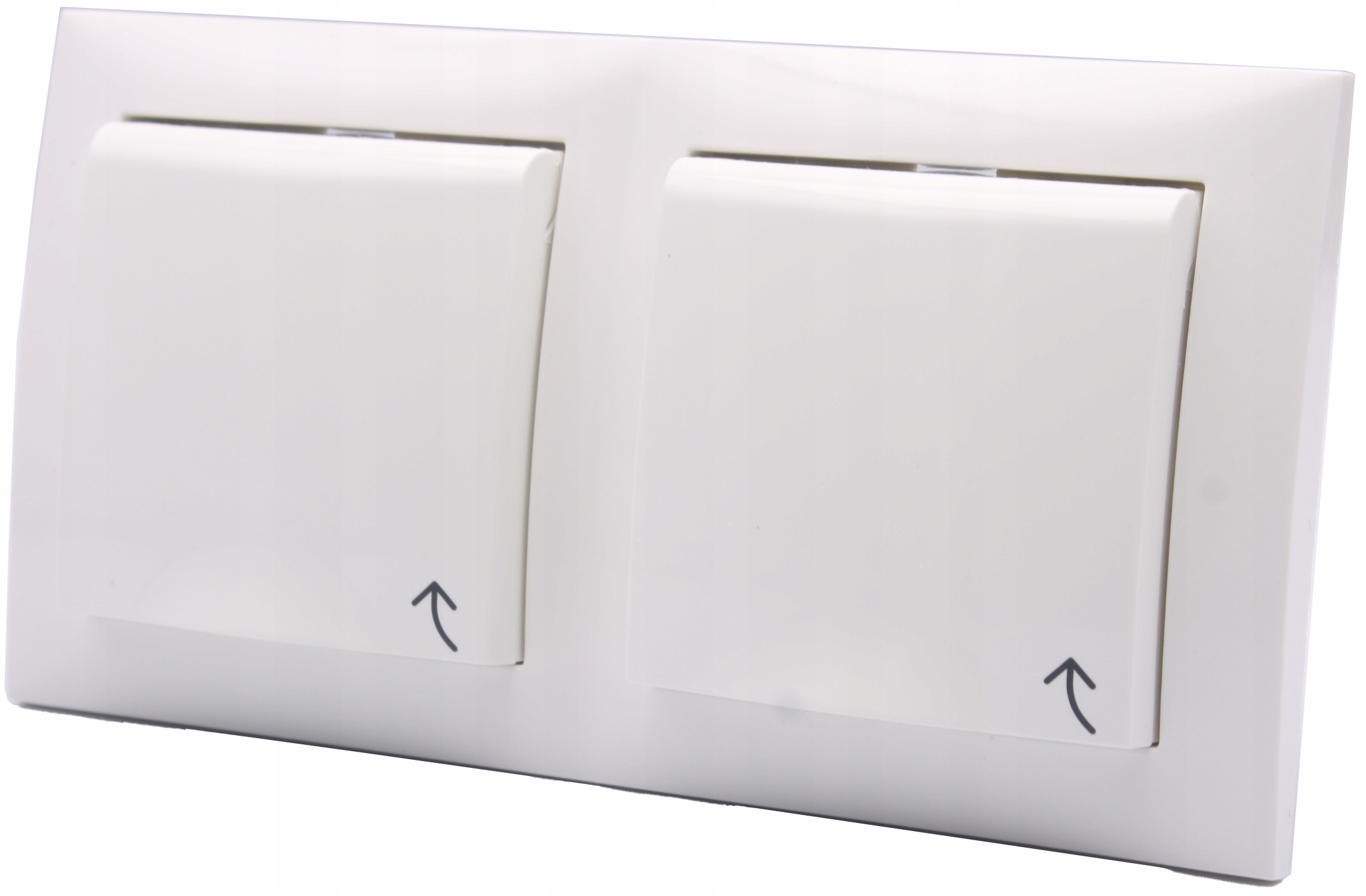 Berker čtverec zásuvka s dvojitou klapkou do koupelny, bílá, sada s rámečkem