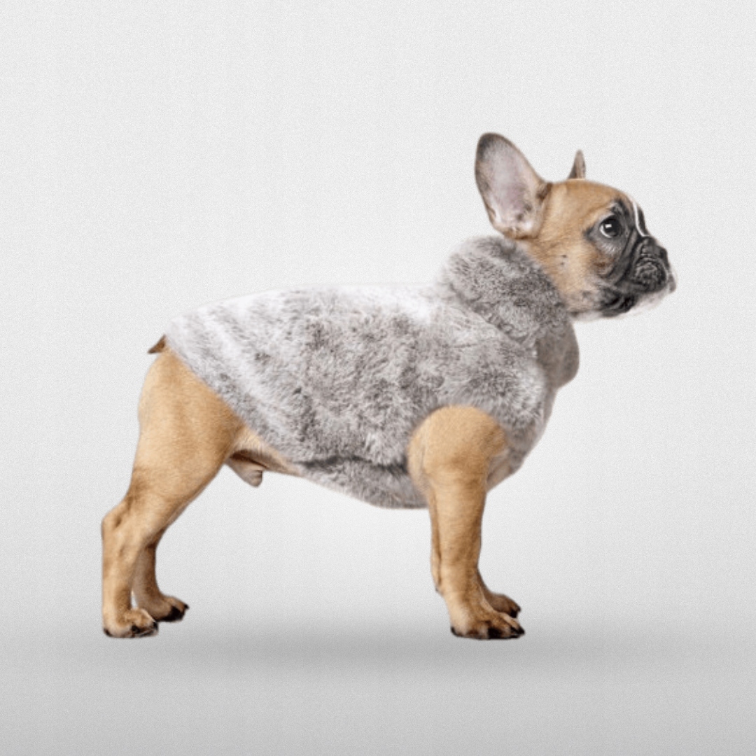 Mikina Pro Psa S Teplým Kožíškem Šedo-růžová Milk&pepper Lana T41L