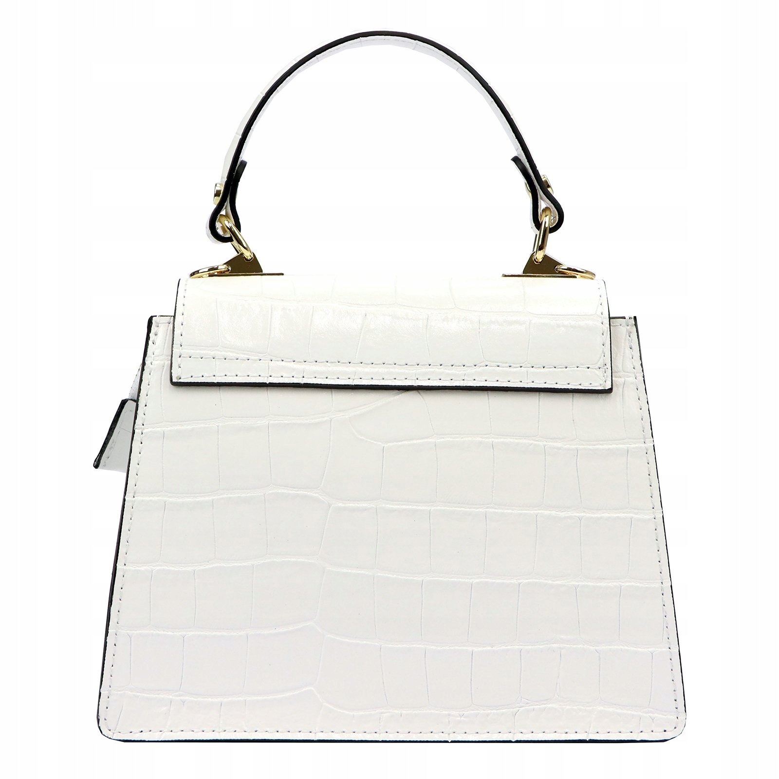 ORYGINALNA TOREBKA KUFEREK DO RĘKI I NA RAMIĘ Z ŁAŃCUSZKIEM LUKA Kolor biały