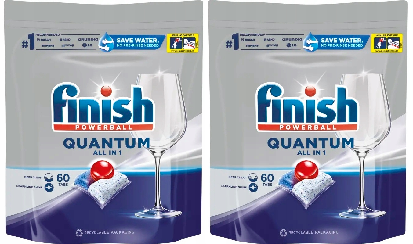 Finish Quantum Powerball All In One 120 Ks Kapslí Do Myčky Na Nádobí