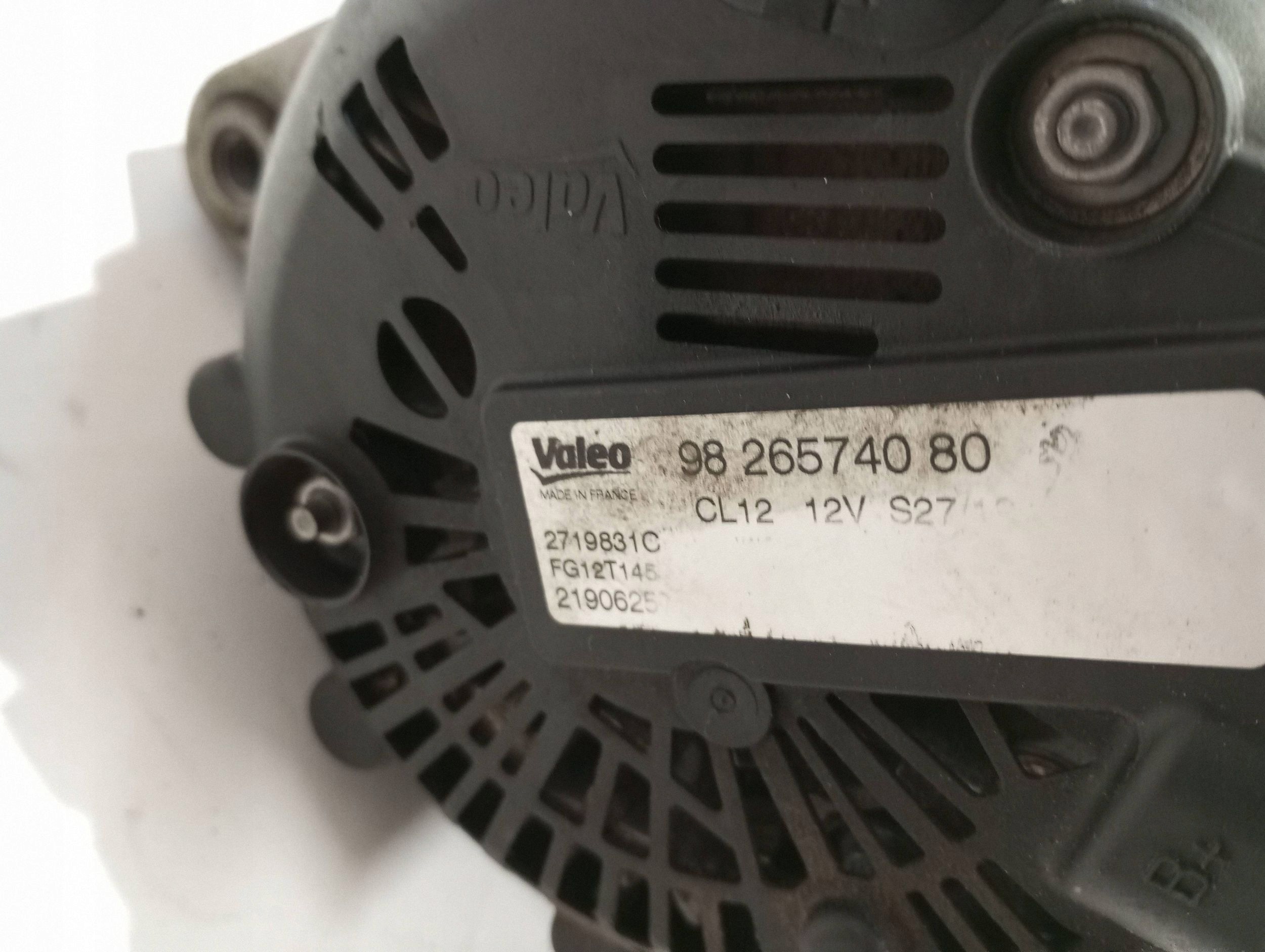 alternatore PEUGEOT 208 e 1,2THP 9826574080