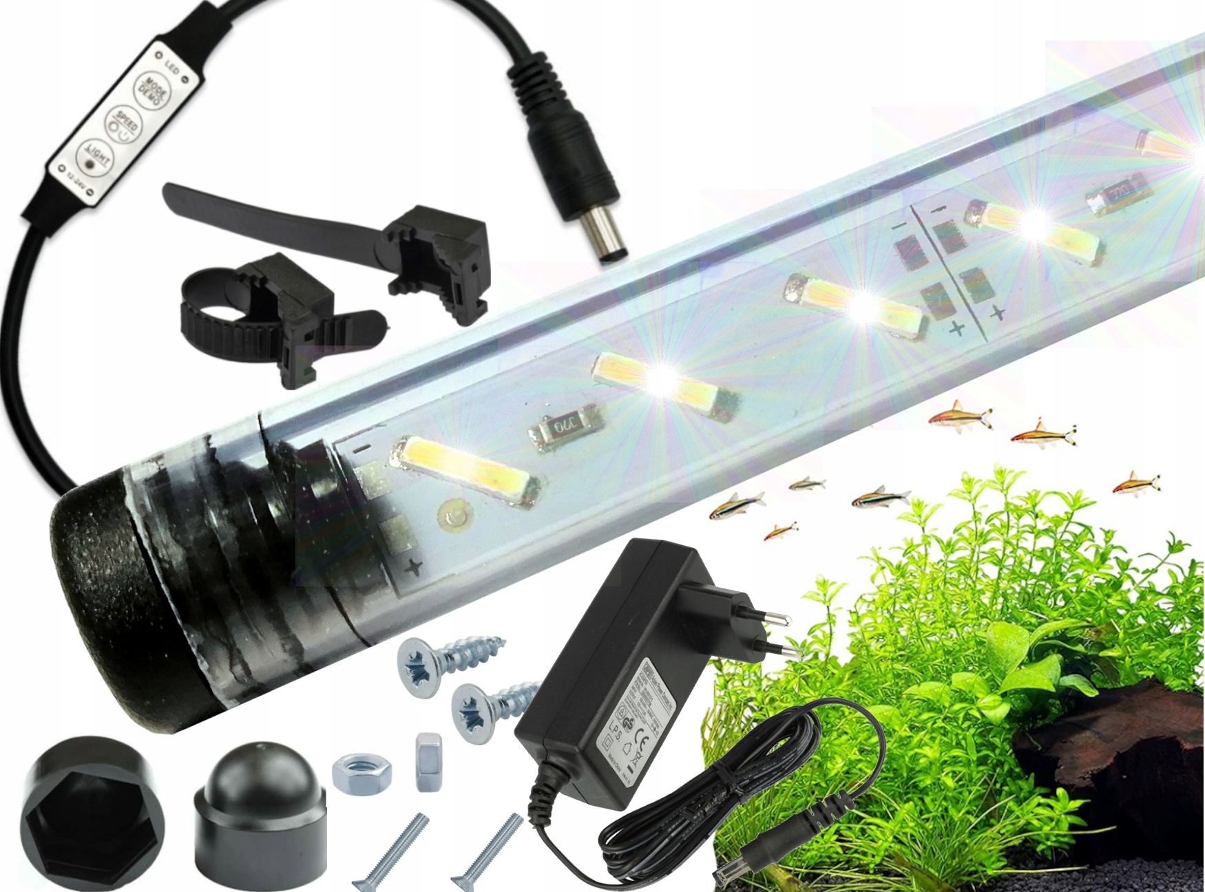 Led žárovka s osvětlením Akvárium 8520 60 cm