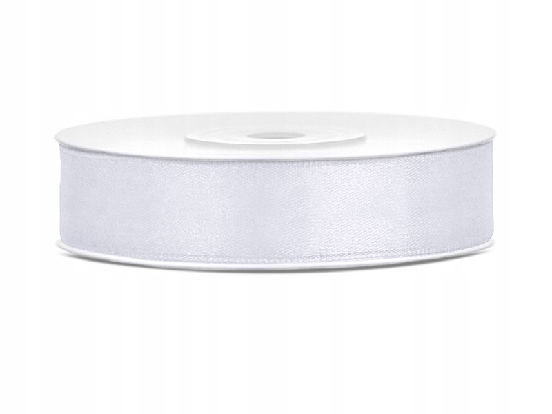 WSTĄŻKA TASIEMKA SATYNOWA Biały