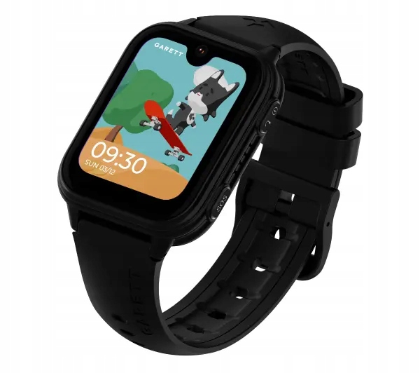 Smartwatch Garett Kids Vibe 4G Gps Amoled 1,78” Lte Sos Czarny