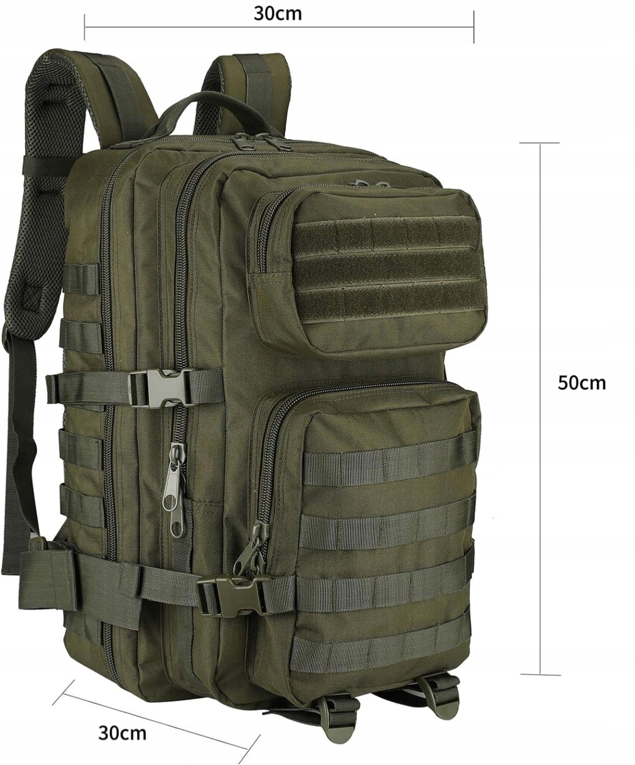 PROCASE Plecak Taktyczny 40L Wojskowy Duża Pojemność Na Wędrówki Camping — miniatura 3
