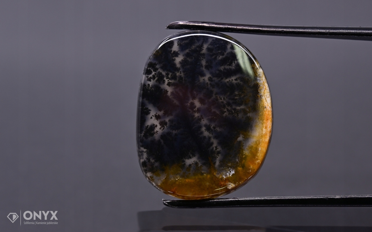 Dendritový achát z Kazachstánu nepravidelná destička