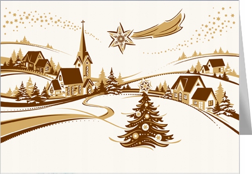 

Kartki na święta z życzeniami Premium elegant TT15